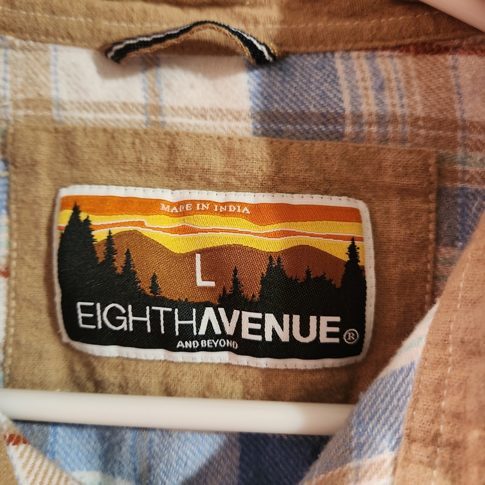 💓 3/$10 Large Men's Button Down Plaid Flannel Shirt - Picture 5 of 8